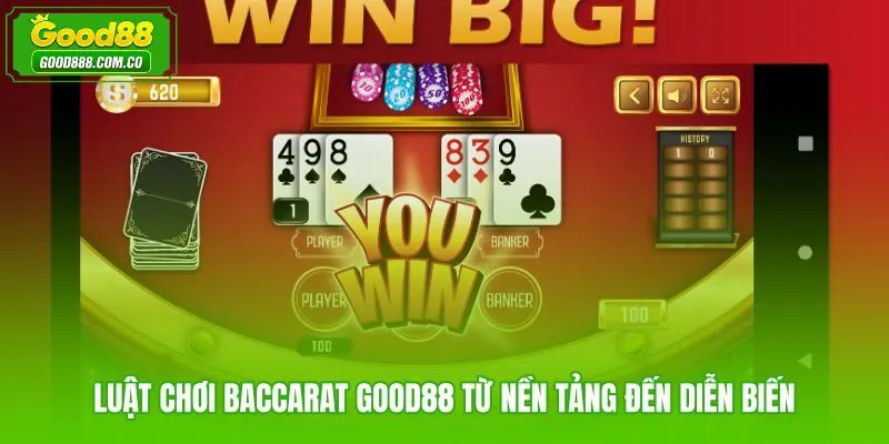 Cách đánh bài baccarat Good88 với khung luật và diễn biến ván rõ ràng